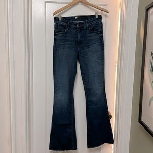 Size 27 blue mother, jeans, fray, bottom